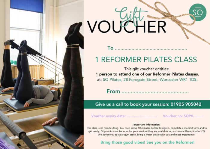 REFORMER PILATES CLASS VOUCHER PREVIEW