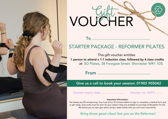 get started package - pilates gift voucher worcester