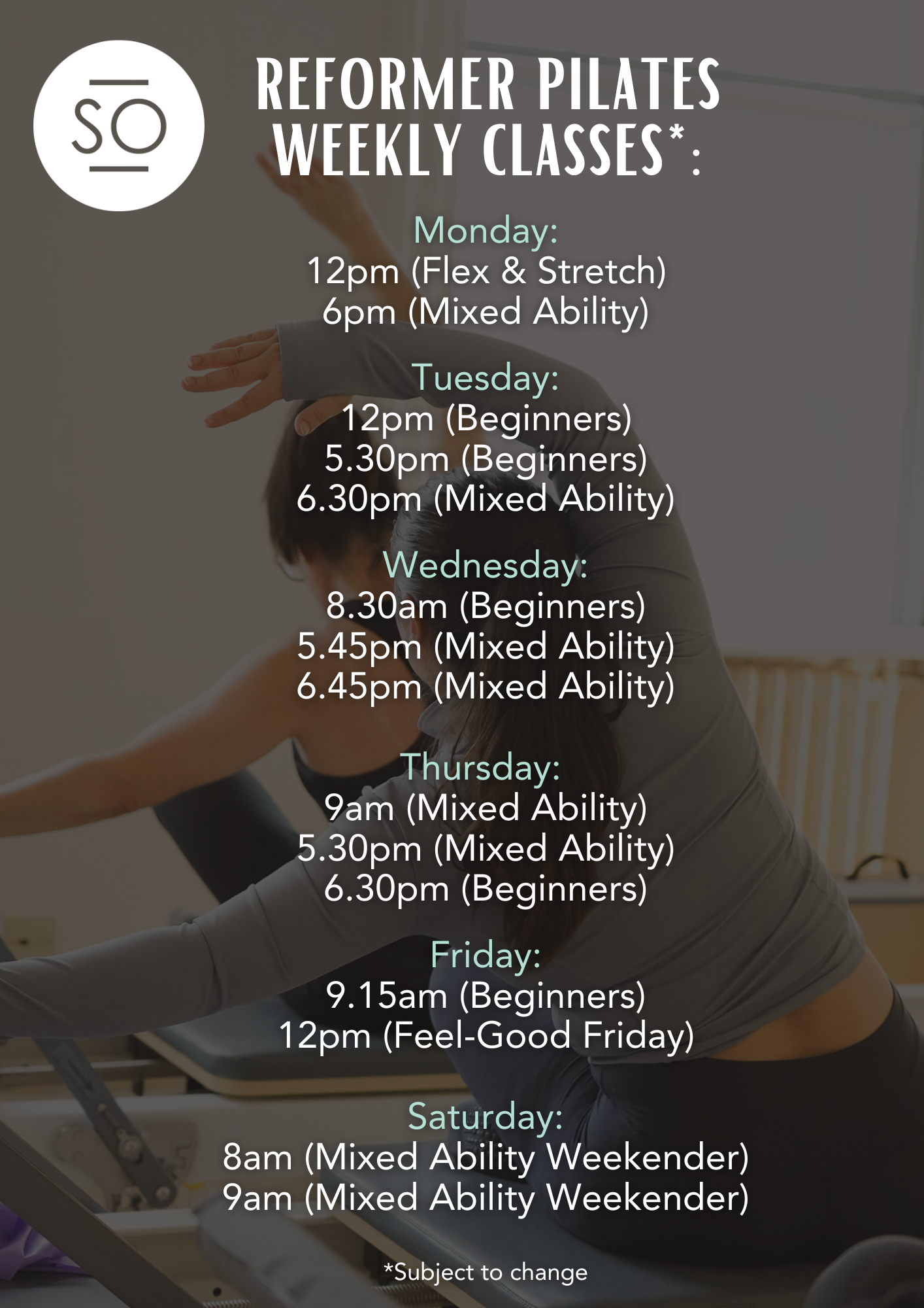 UPDATED reformer pilates weekly classes (9)